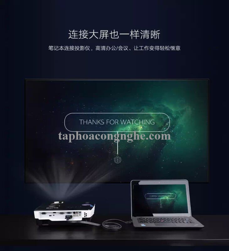 Ugreen 11670 10M màu Đen Cáp tín hiệu 2 đầu VGA cáp dẹt VG105 30011670